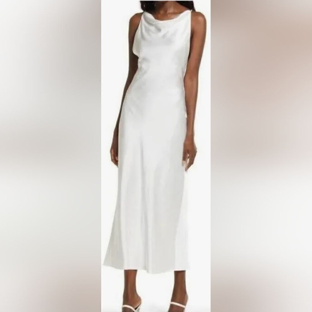 Significant Other Deidra Cowl Maxi Ivory Dress Size 10 Nwt